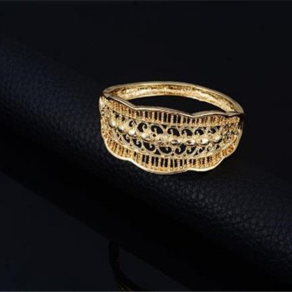 Mosaic Bib Collar Necklace Bracelet Ring Earrings Set Four Piece New Costume - Picture 5 of 5